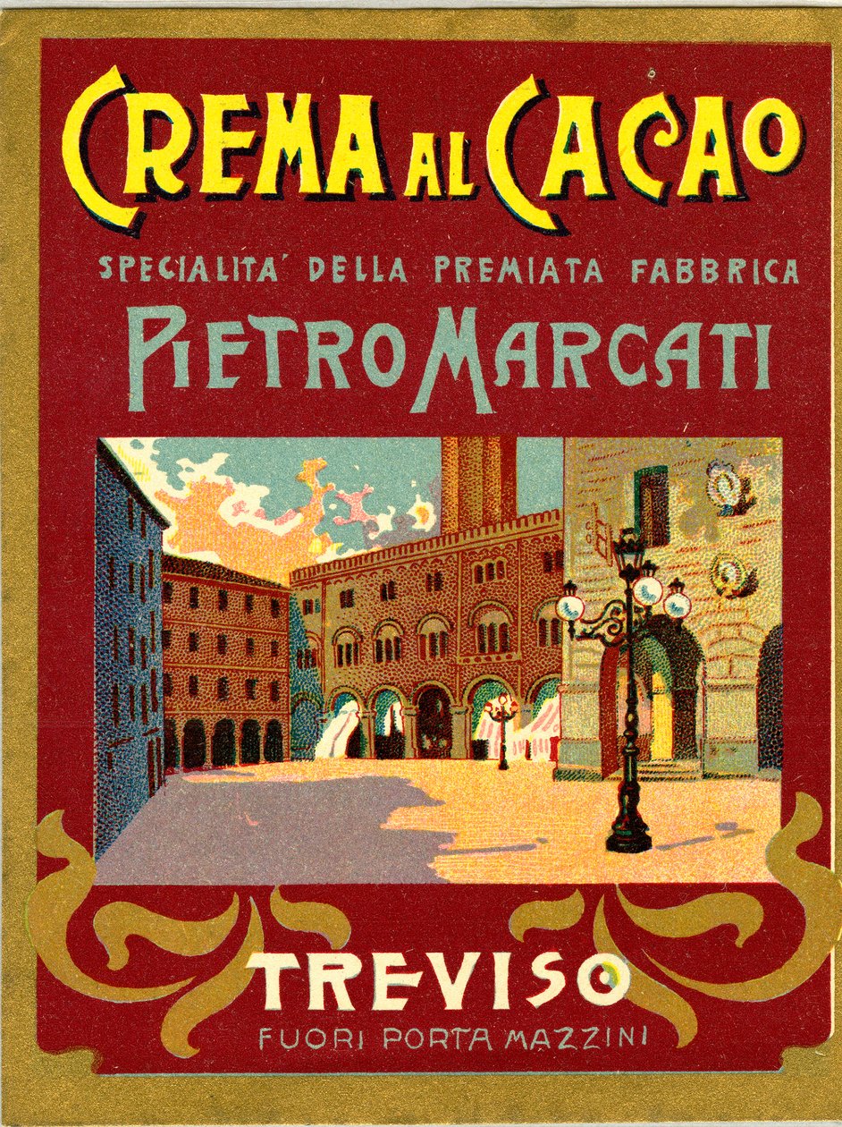 Reklama kremu kakaowego Marcati z Treviso (Chromolithography) autorstwa Anonymous Anonymous