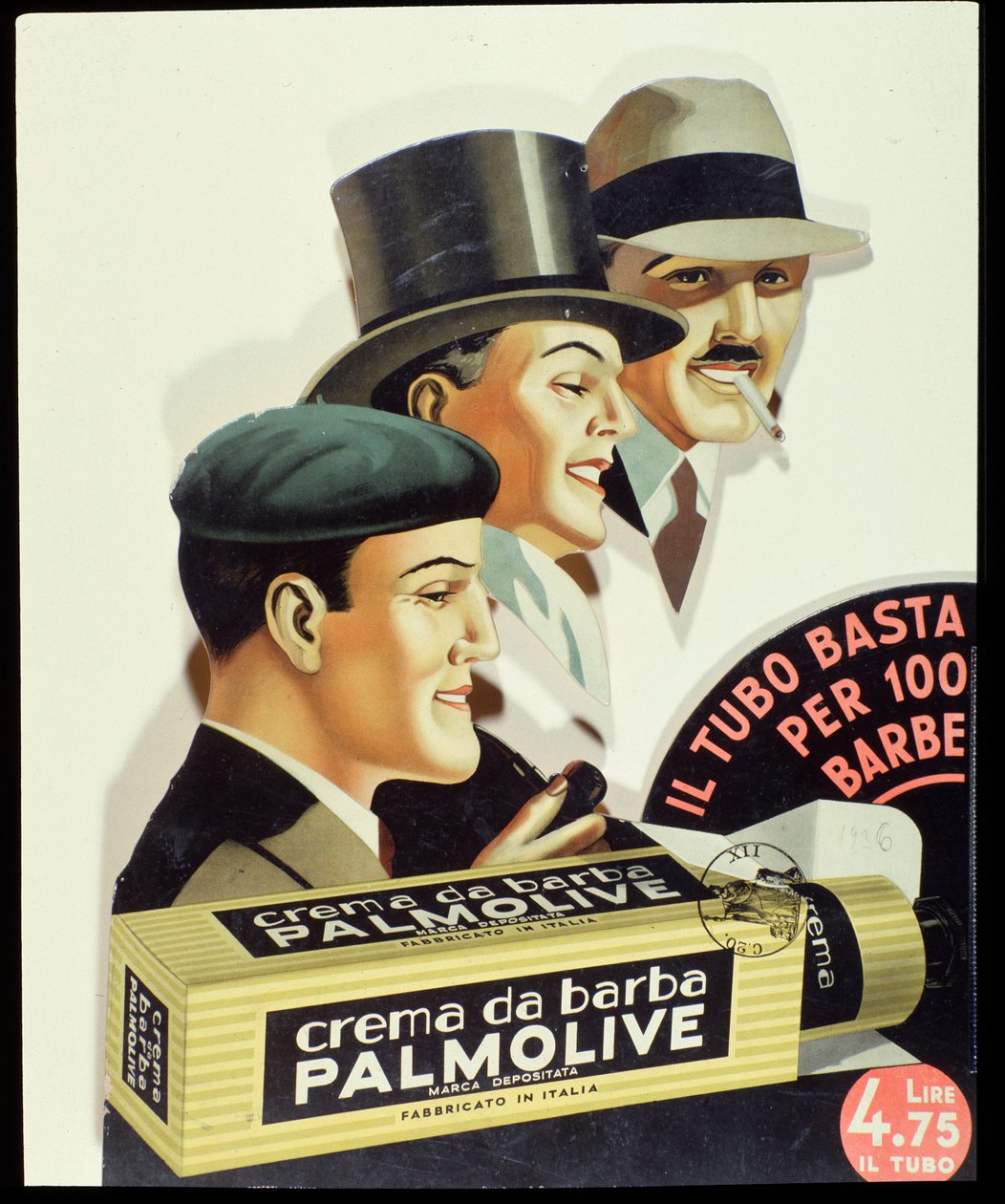 Plakat reklamowy kremu do golenia Palmolive 1936 autorstwa Anonymous Anonymous