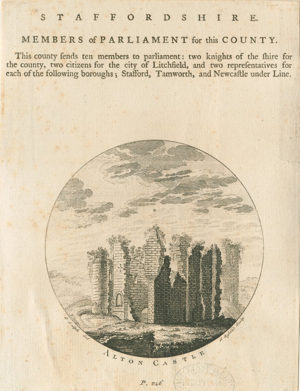Zamek Alton: grawerowanie i [?koniec XVIII wieku] (druk) autorstwa Anonymous Anonymous