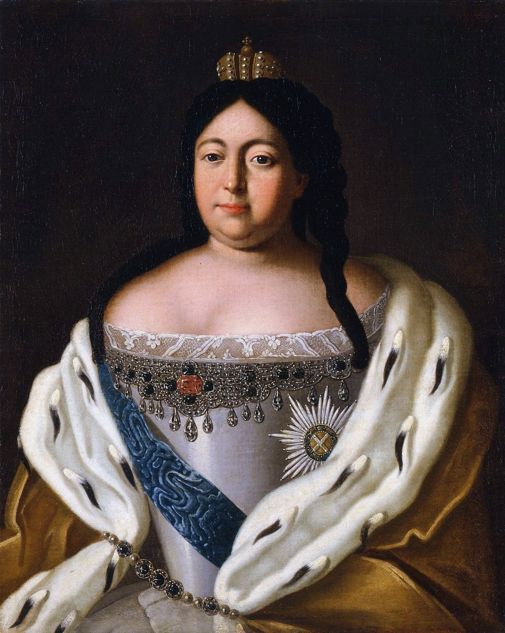 Anne (Cesarzowa Rosji) Anna Ivanovna - Portret cesarzowej Anny Ioannovny (1693-1740) autorstwa Anonim autorstwa Anonymous Anonymous