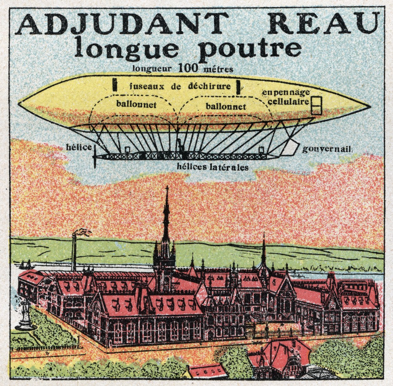 Balony: adiutant Reau (warrant Officer-Reau) na początku XX wieku. Anonimowa ilustracja z 1925 r. Ze zbiorów prywatnych. autorstwa Anonymous Anonymous