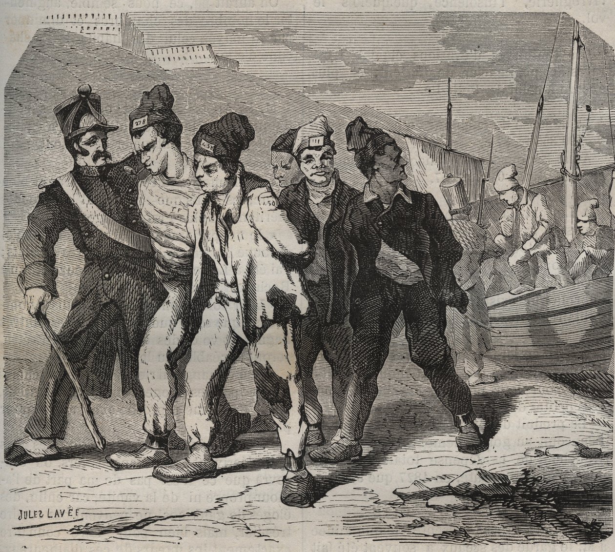 Belle-Ile-en-Mer (piękna wyspa na morzu) w XIX wieku. Grawer „Historia więzień od ich powstania do dnia dzisiejszego” (1877) autorstwa Pierre