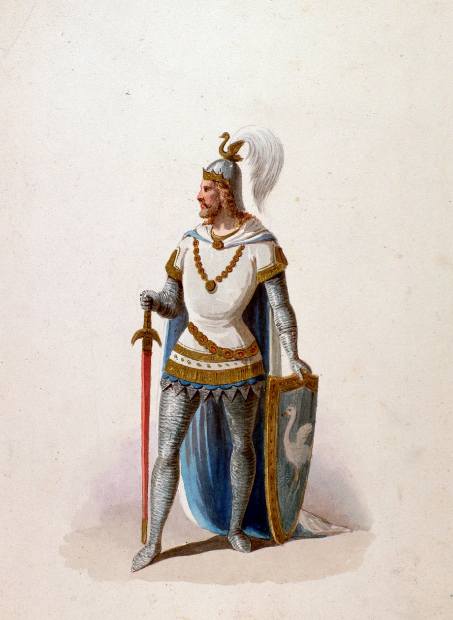 Postać z opery Lohengrin Wagnera autorstwa Anonymous Anonymous
