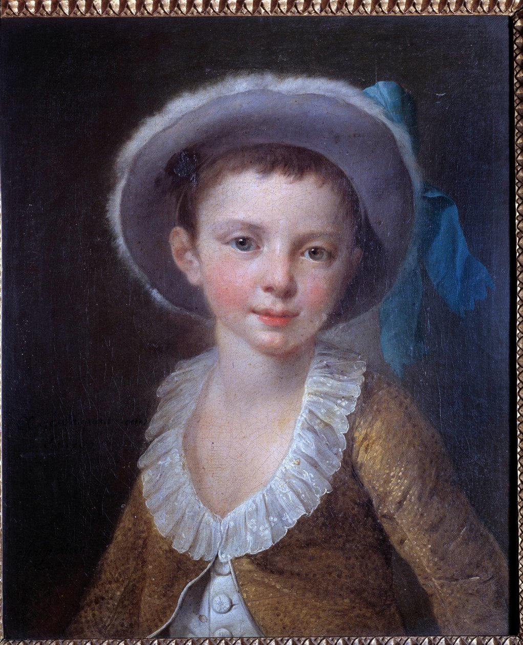 Portret dziecka Anonimowy obraz z XVIII wieku, Paryż, Muzeum Sztuk Dekoracyjnych autorstwa Anonymous Anonymous