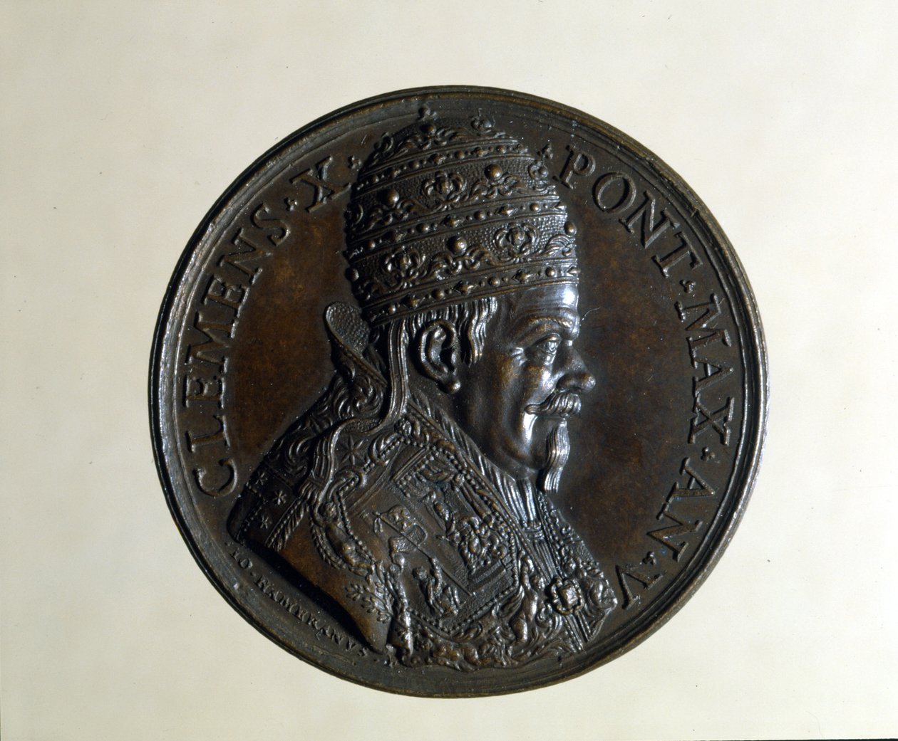 Klemens X (1590-1676). Brązowy medal. , Mediolan autorstwa Anonymous Anonymous