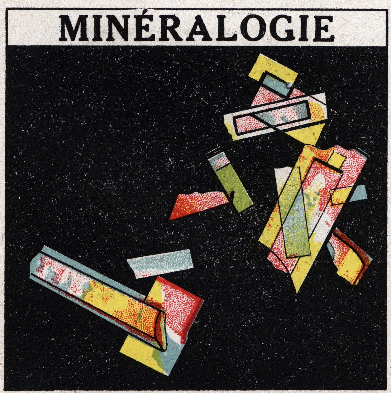 Podwójne załamanie: mineralogia. Anonimowa ilustracja z 1925 r. Ze zbiorów prywatnych. autorstwa Anonymous Anonymous