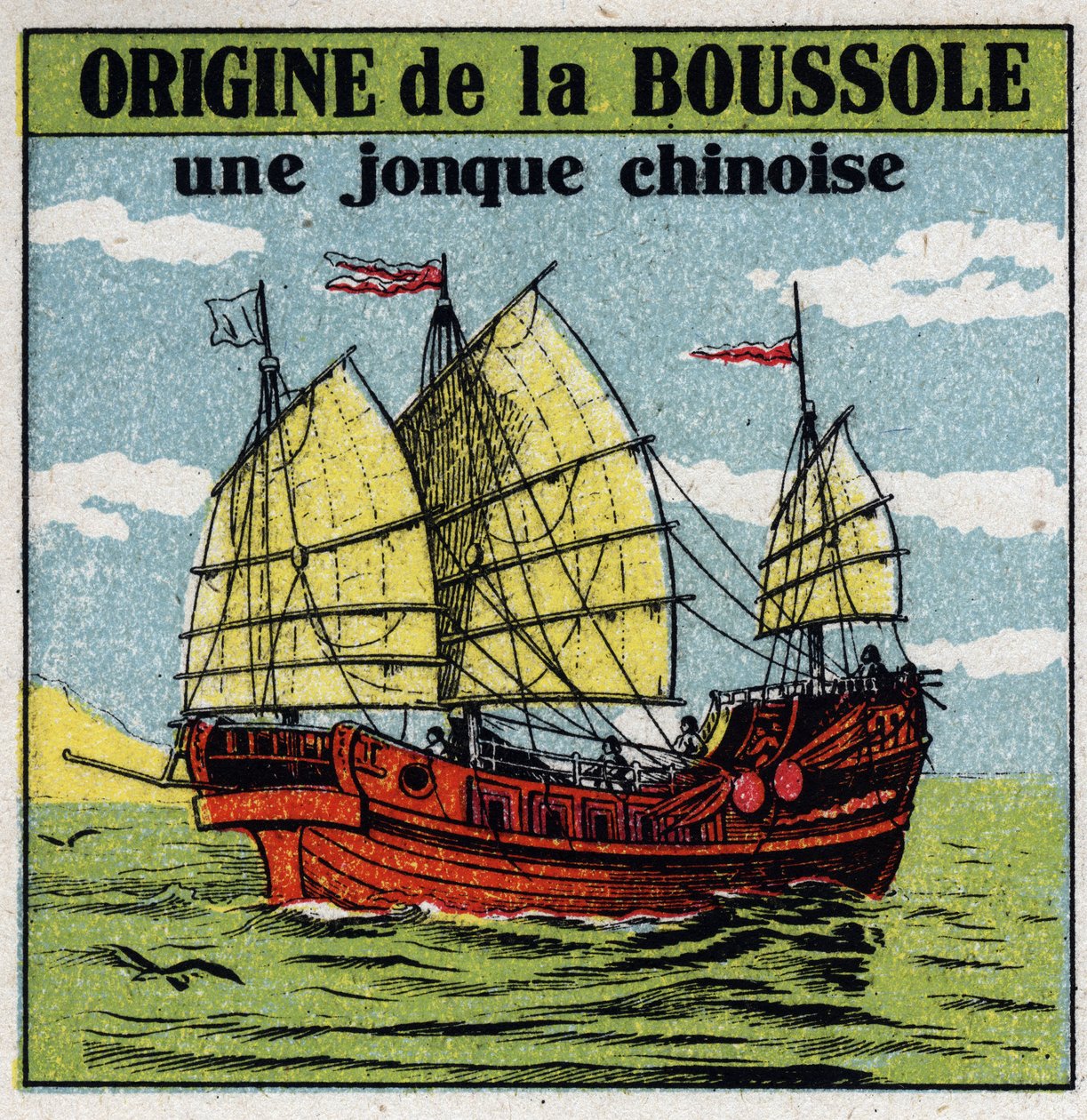 Magnetyzm Ziemi: starożytne chińskie śmieci przy użyciu pierwszych kompozycji. Anonimowa ilustracja z 1925 r. Ze zbiorów prywatnych. autorstwa Anonymous Anonymous