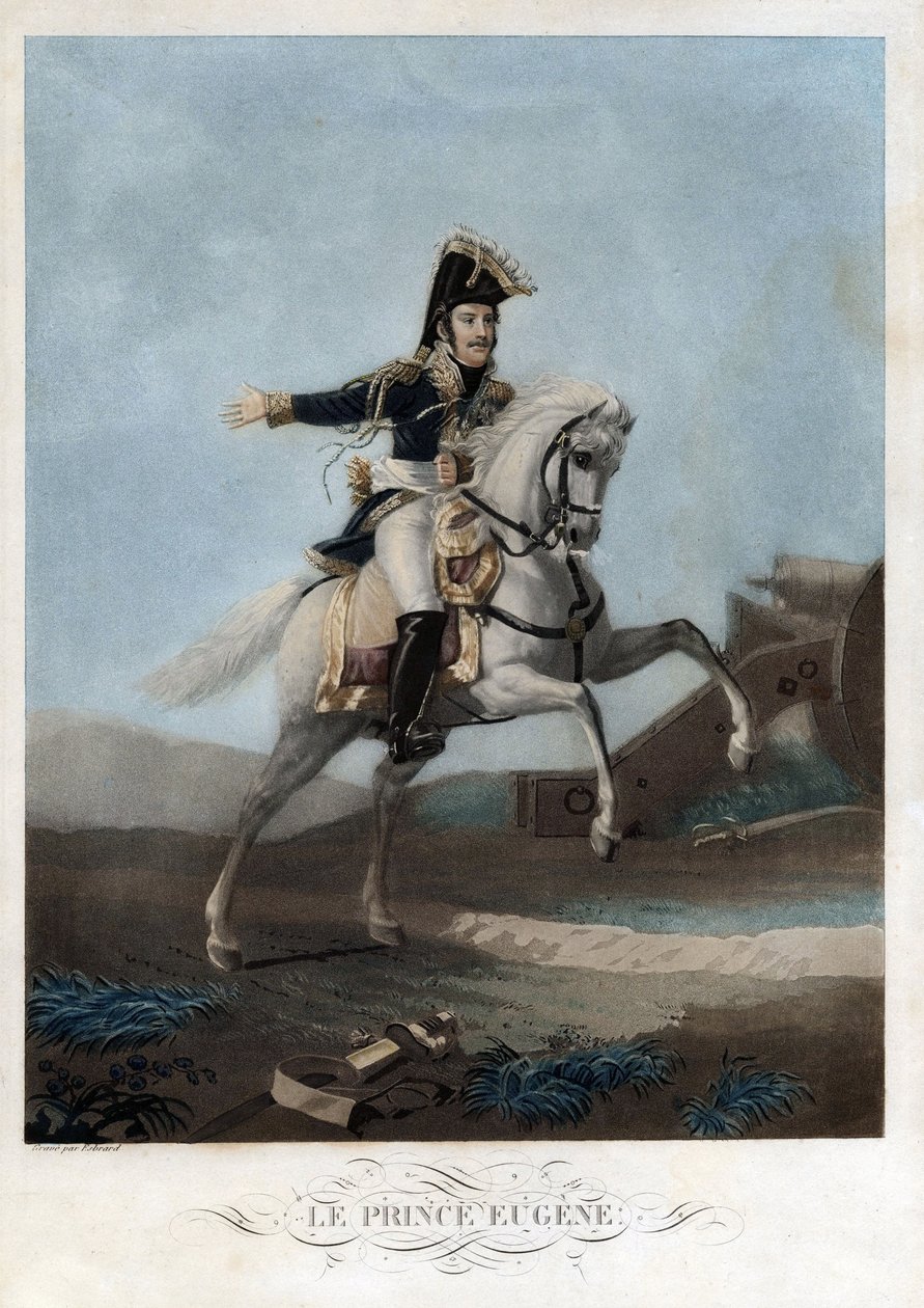 Eugene de Beauharnais (1781-1824) - Anonim - ca 1812 - Aquatint - 41,9x30 - Prywatna kolekcja autorstwa Anonymous Anonymous