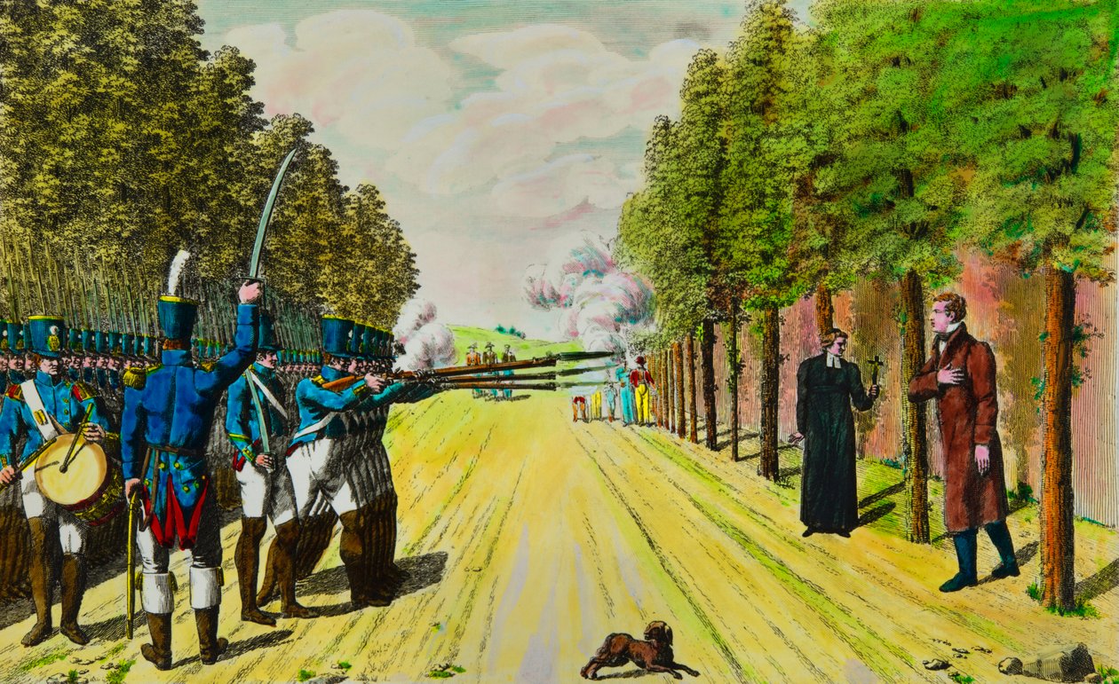 Egzekucja księcia Enghien (Louis Antoine de Bourbon Conde autorstwa Anonymous Anonymous