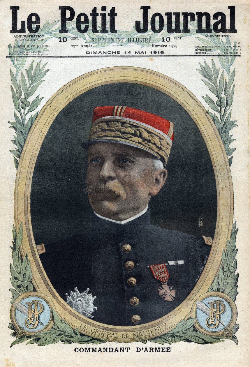I wojna światowa 1914-1918 (wojna 14-18). Portret generała Louisa Ernesta de Maud