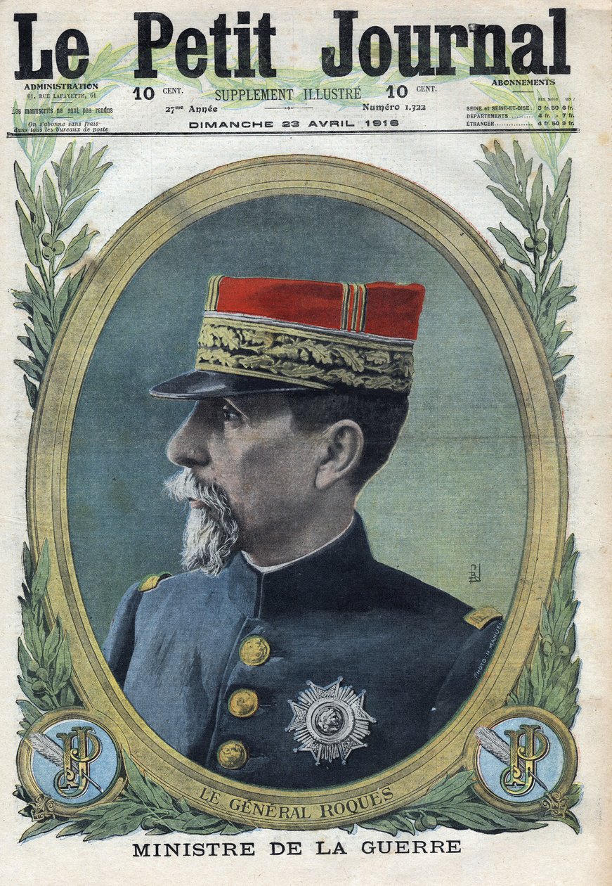 I wojna światowa 1914-1918 (wojna 14-18). Portret generała Pierre
