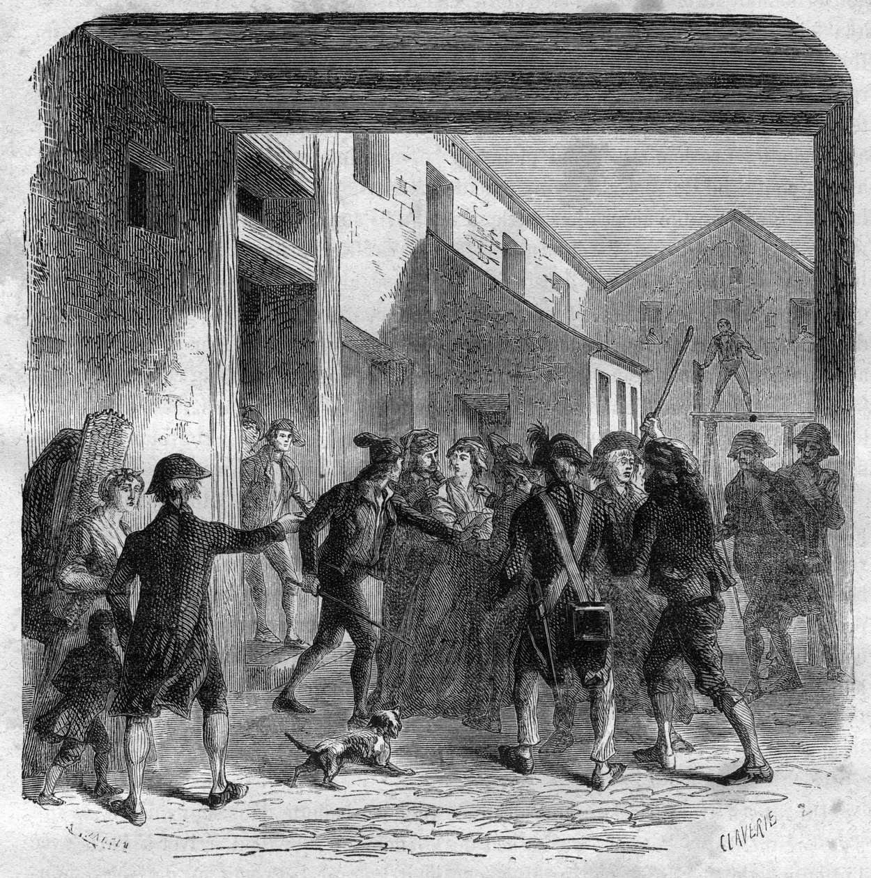 Rewolucja Francuska – Cecilie Renaud zostaje aresztowana w pobliżu domu Robespierre