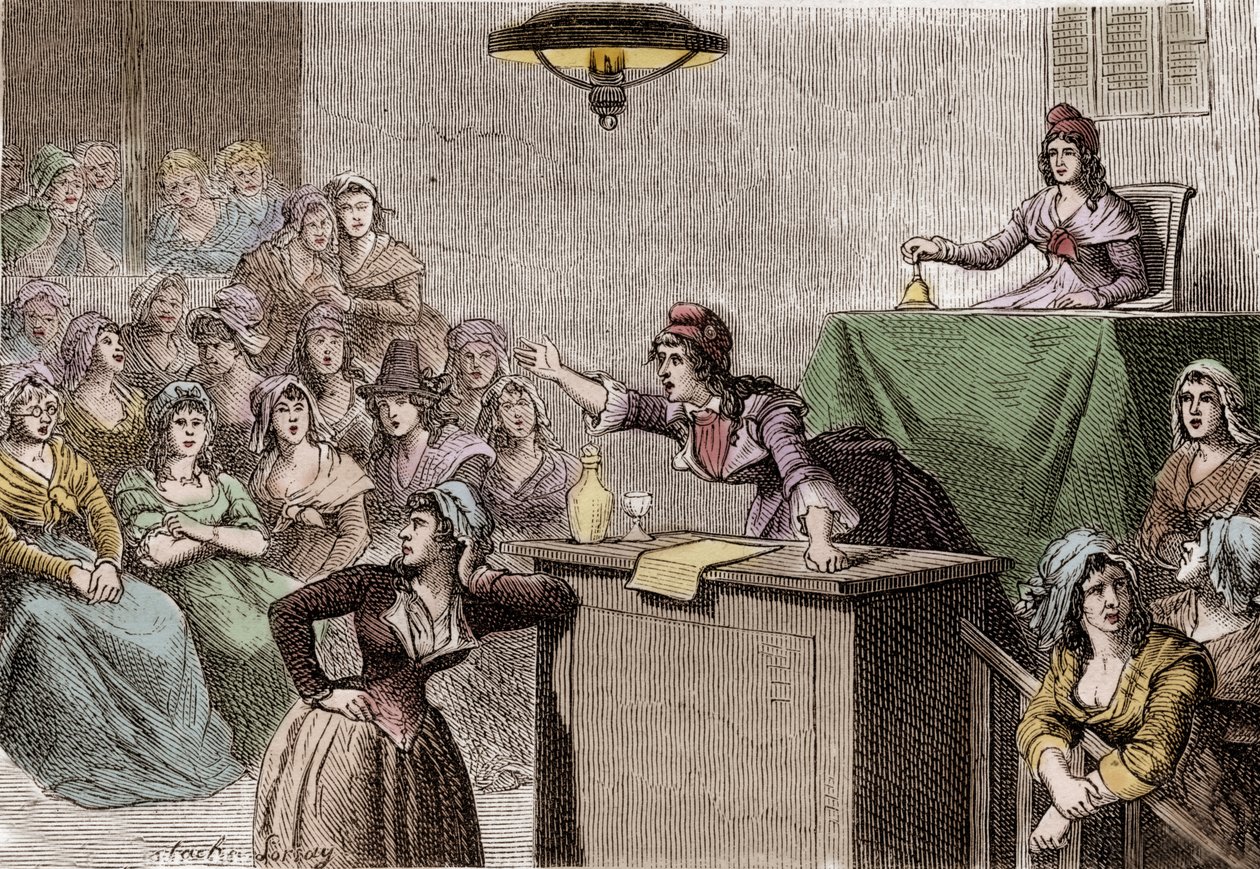Rewolucja Francuska 1789 - 1799, polityczny klub kobiet autorstwa Anonymous Anonymous