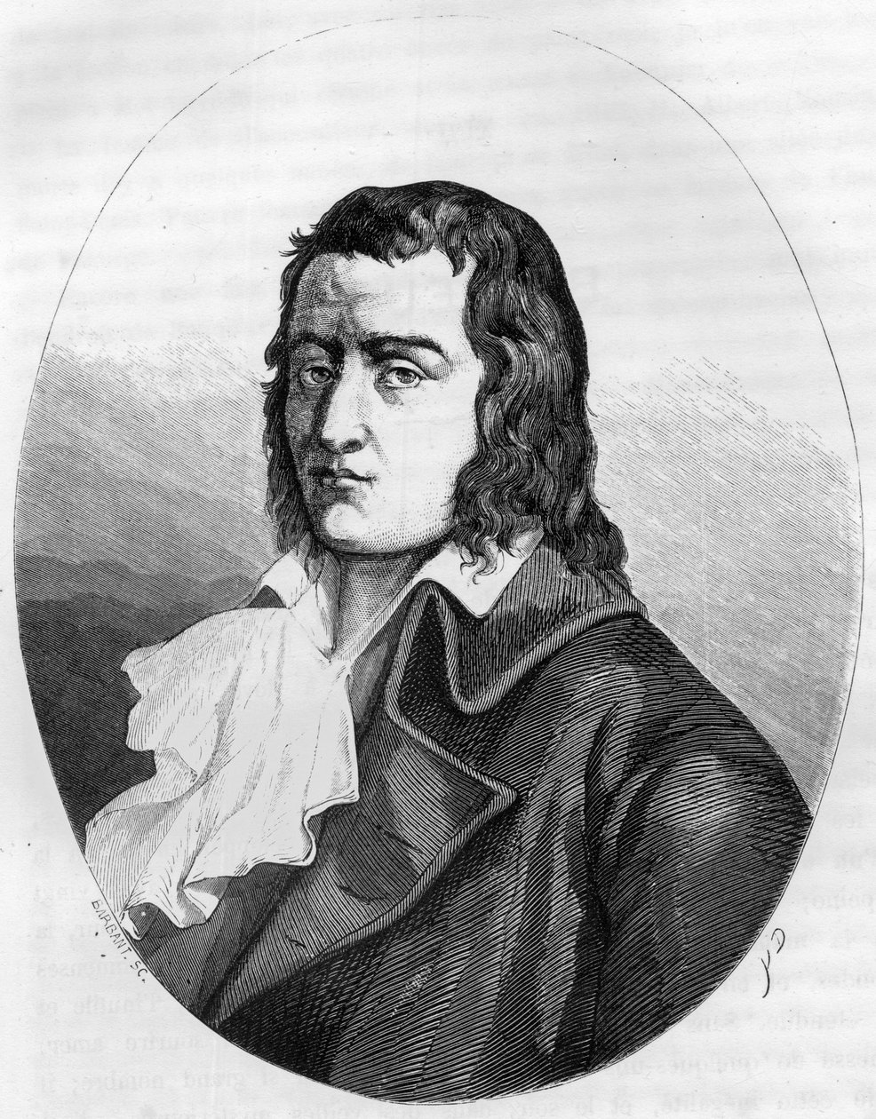 Rewolucja Francuska: „”Portret Francois Babeuf dit Gracchus (1760-1797) Rewolucjonista francuski – Grawerowanie z 1863 r. w „”Le Livre Rouge - Histoire De L