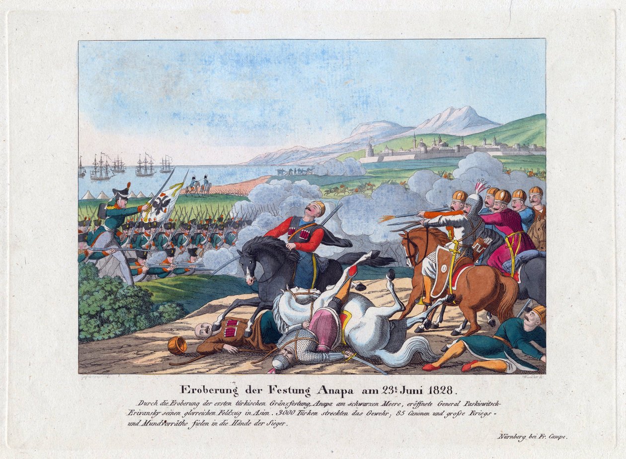 Guerre russo-turque de 1828-1829 - Upadek twierdzy Anapa 23 czerwca autorstwa Anonymous Anonymous