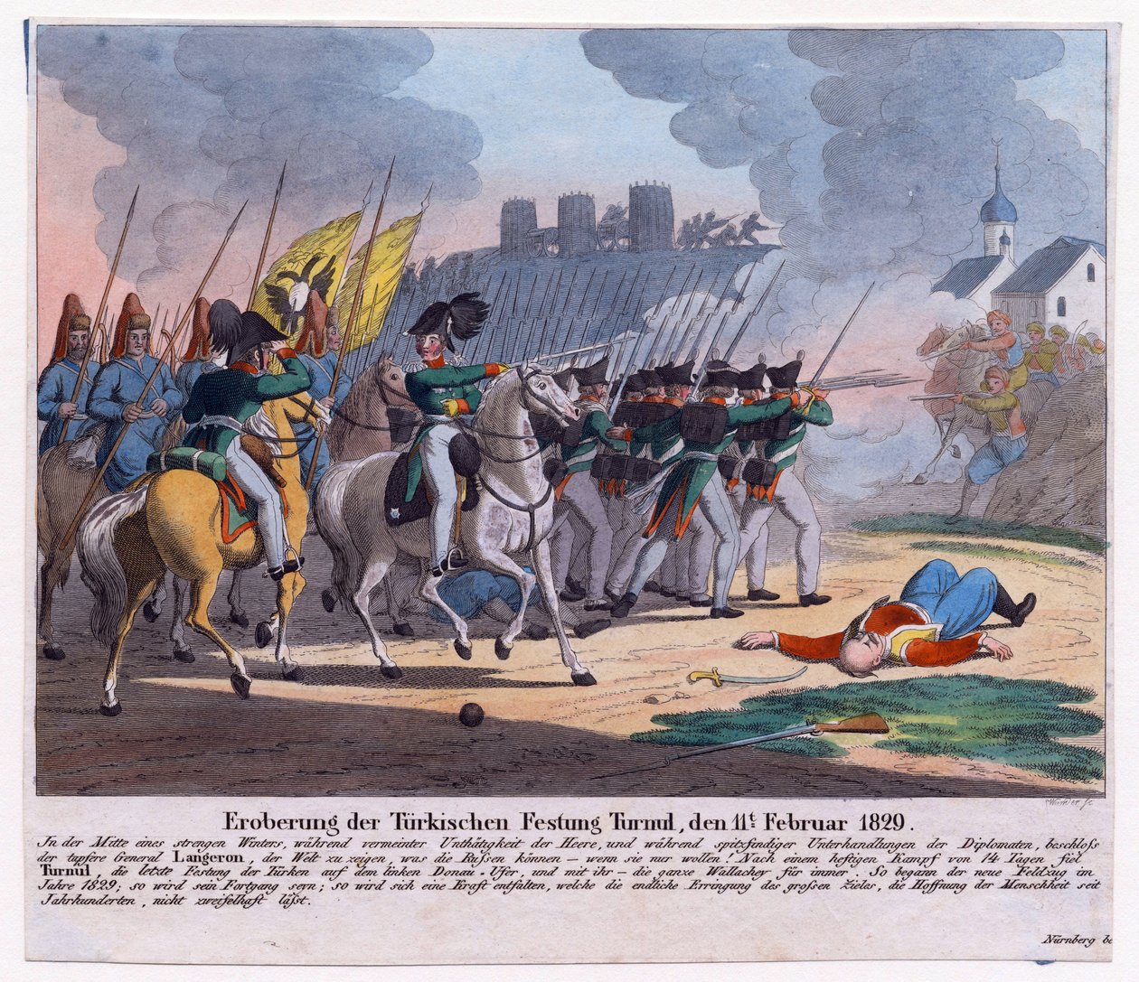 Wojna rosyjsko-turecka 1828-1829 - Upadek twierdzy Turnu (Drobeta Turnu Severin, Rumunia) 11 lutego autorstwa Anonymous Anonymous