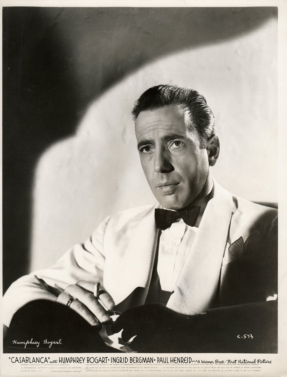 Humphrey Bogart (1899-1957) w filmie „Casablanca” Michaela Curtiza par Anonymous autorstwa Anonymous Anonymous