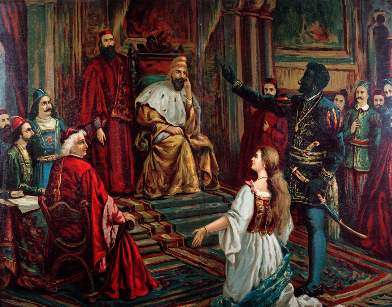 Ilustracja do opery Otello autorstwa Giuseppe Verdi autorstwa Anonymous Anonymous