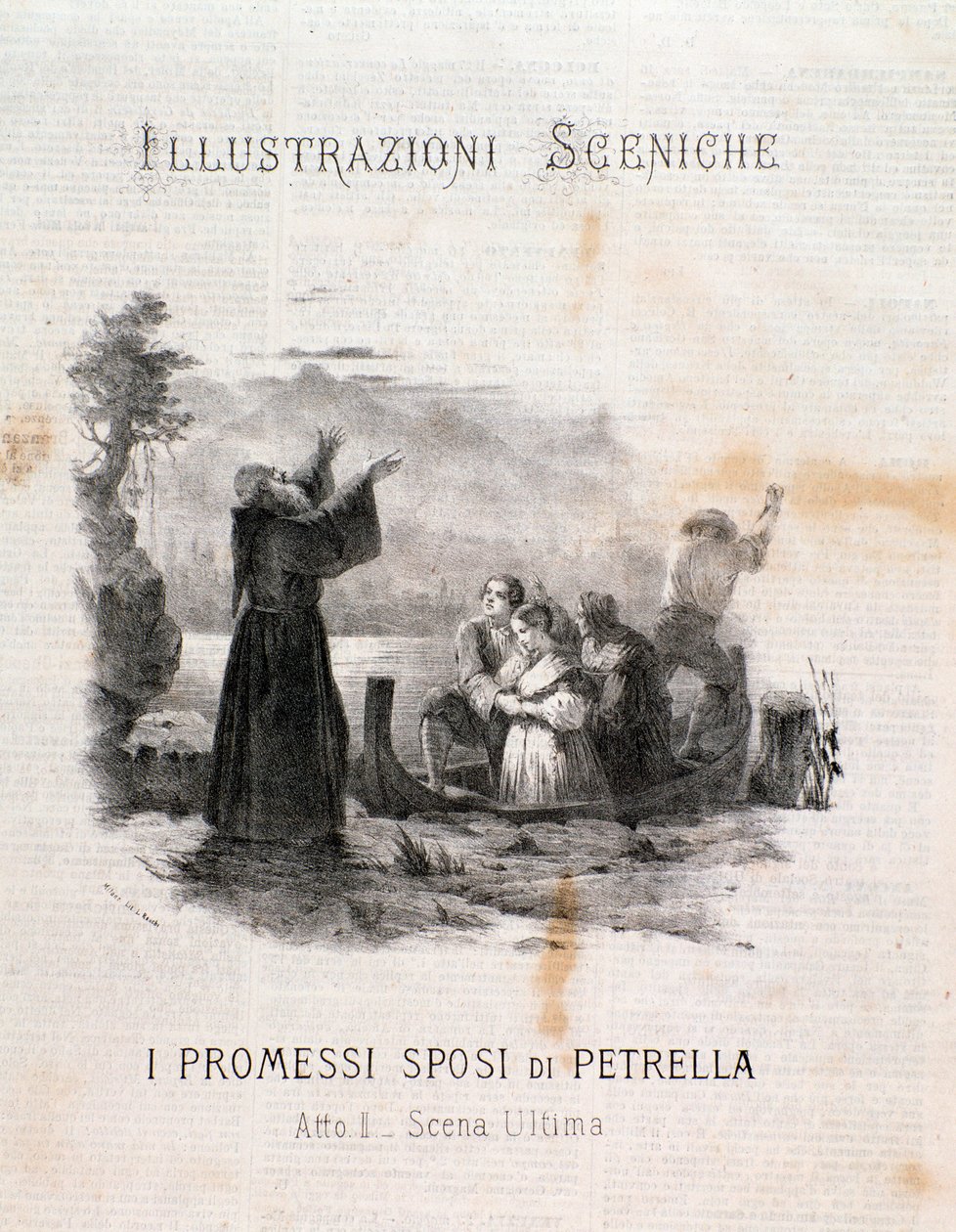 Ilustracja Narzeczonego według Manzoniego autorstwa Errico Petrella autorstwa Anonymous Anonymous