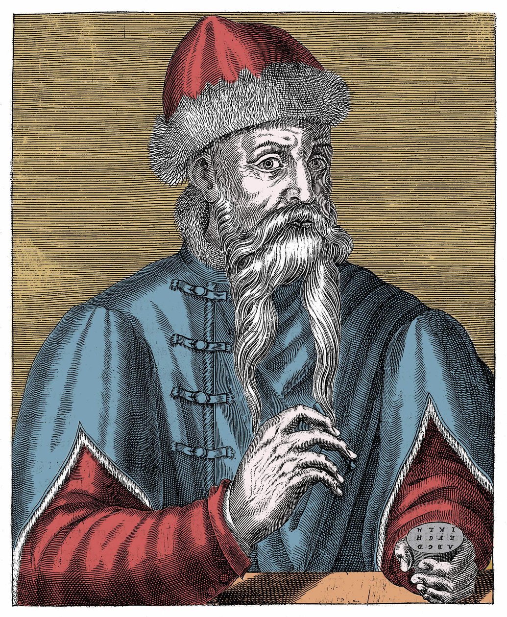 Johann Gutenberg, niemiecki drukarz i złotnik autorstwa Anonymous Anonymous