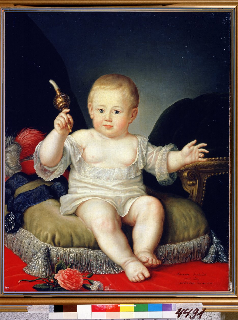 Dzieciństwo wielkiego księcia Aleksandra Pawłowicza (Aleksander I Romanow autorstwa Anonymous Anonymous