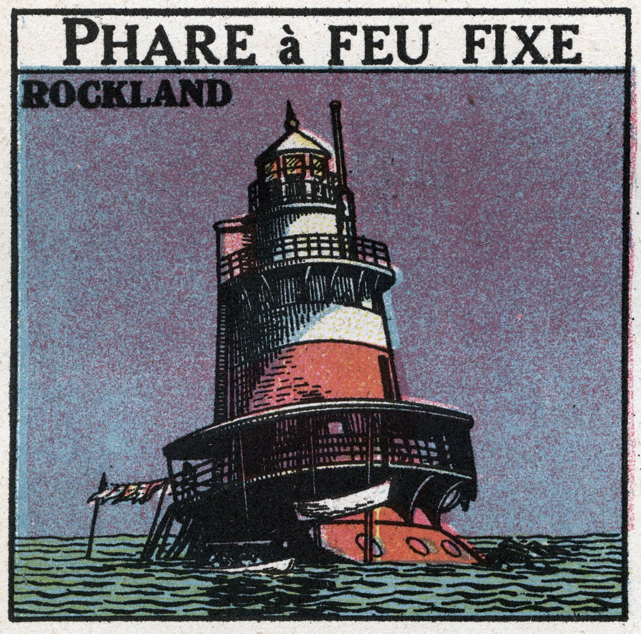 Sygnały świetlne: reflektor Rockland. Anonimowa ilustracja z 1925 r. Ze zbiorów prywatnych. autorstwa Anonymous Anonymous