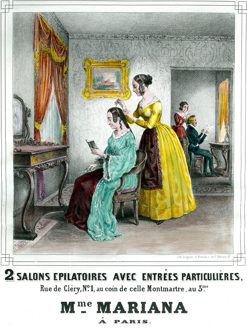 Salon kosmetyczny Madame Mariany XIX-wieczny plakat reklamowy Kolekcja prywatna autorstwa Anonymous Anonymous