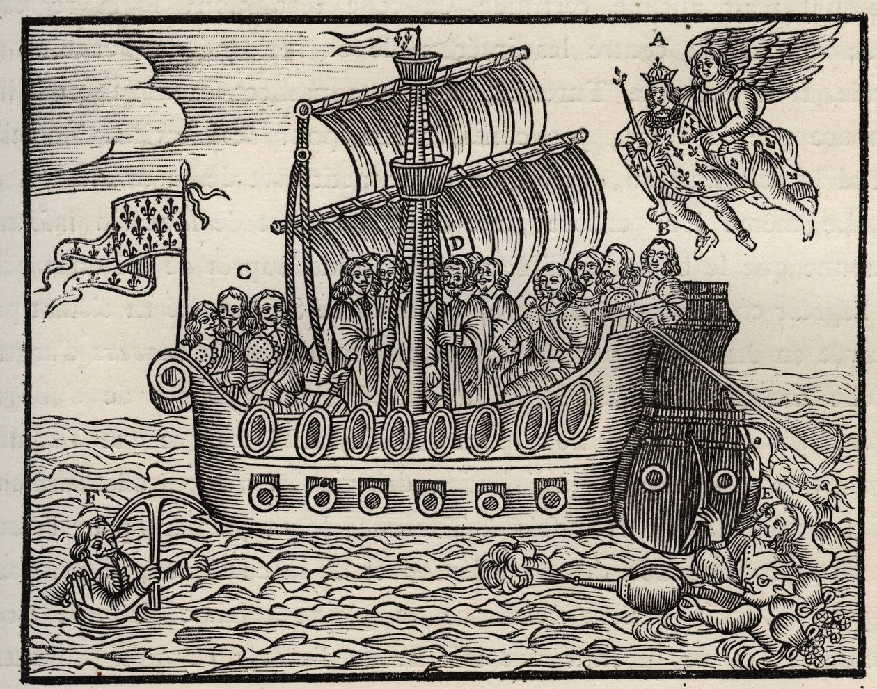 Broszura polityczna Mazarinade: pomimo Mazarina biczownicy zapewniają zbawienie państwa. około 1649. Ciężkie drewno. Prywatna kolekcja. autorstwa Anonymous Anonymous