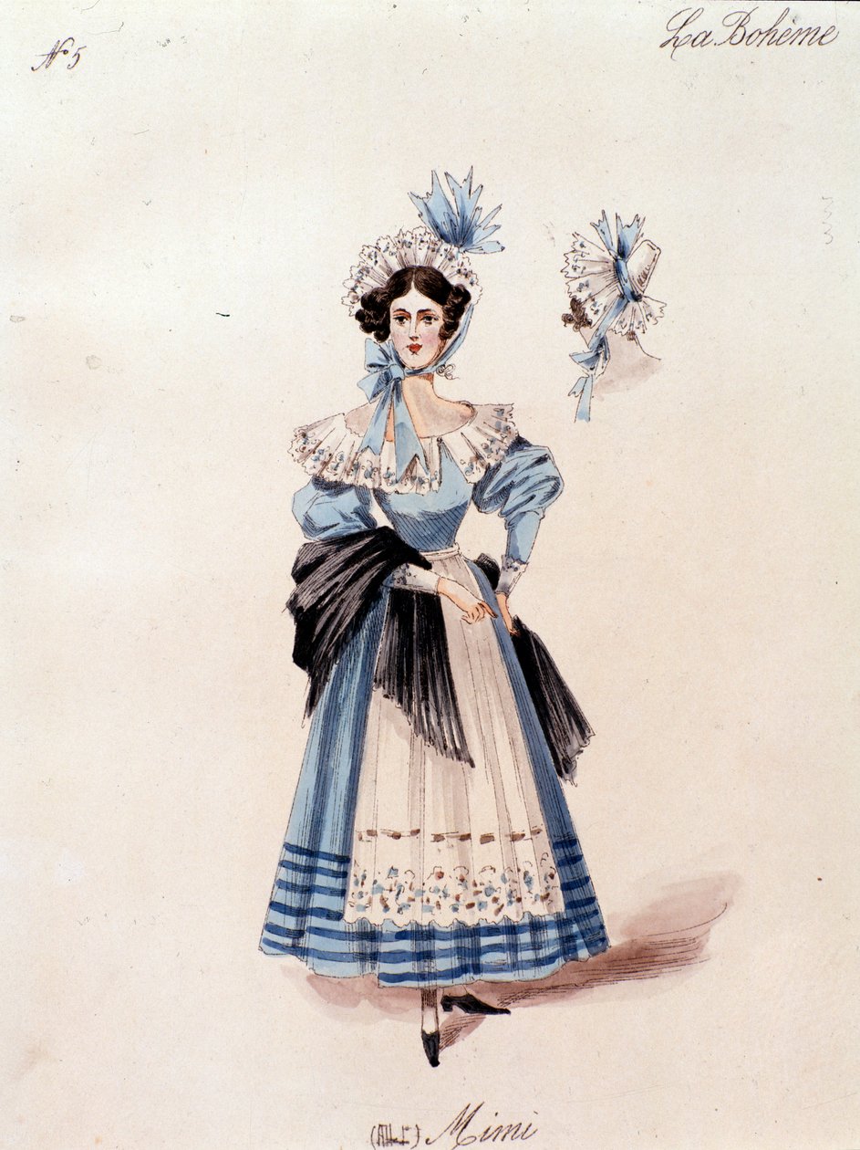 Mimi, postać z opery La boheme Puccini autorstwa Anonymous Anonymous