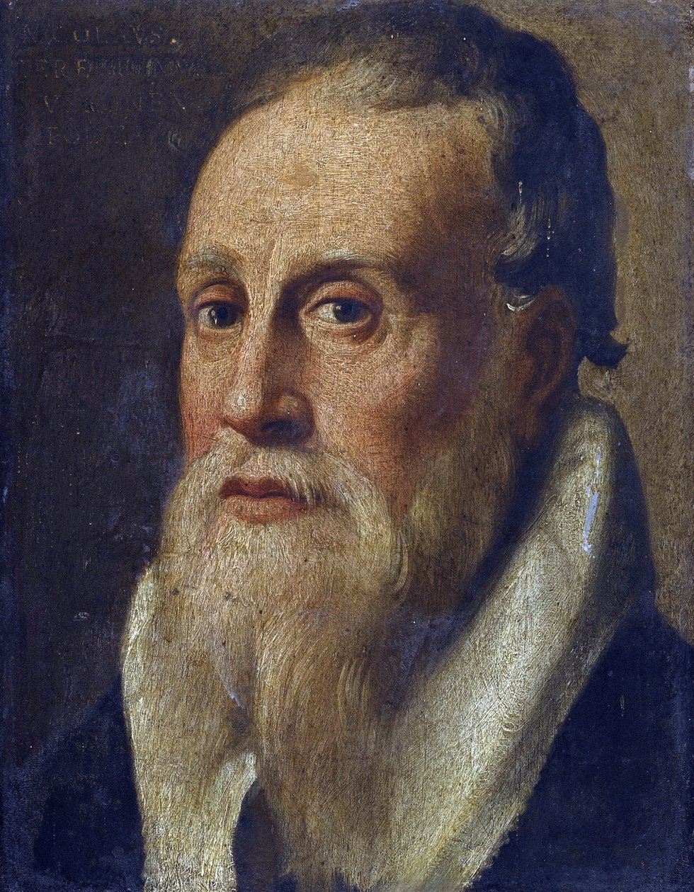 Nicolas de Verone (14eme siecle) - Portret poety Nicolo da Verona par Anonymous, II poł. - Olej na drewnie, 23,5x18,1 - Kolekcja prywatna autorstwa Anonymous Anonymous