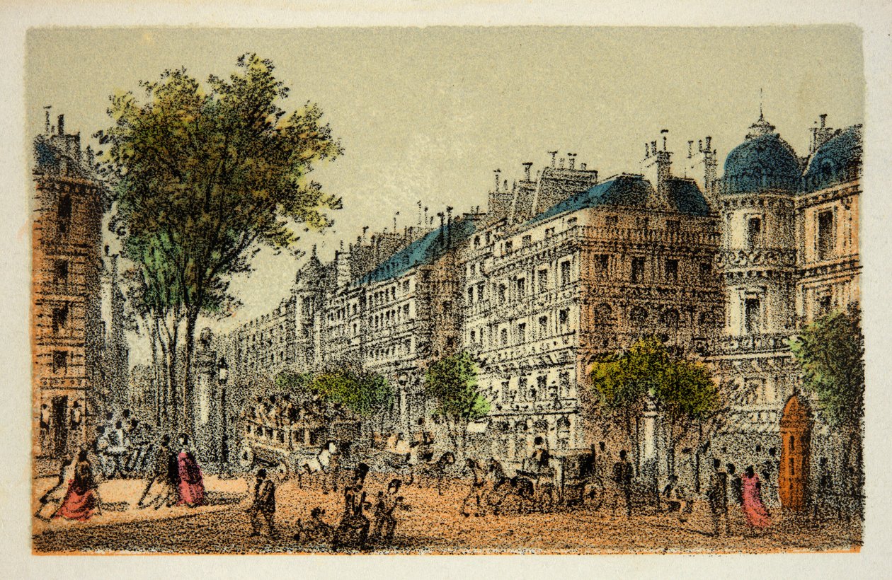 Paryż 1874: Boulevard des Italians, kolekcja prywatna autorstwa Anonymous Anonymous