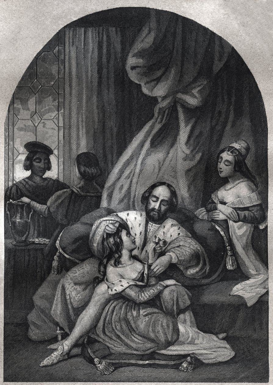 Paweł III (papież od 1534 do 1549) i jego rodzina - Paweł III (papież od 1534 do 1549) et sa famille - Rycina z 1842 roku w „Histoire des Popes: Zbrodnie, morderstwa, zatrucia, ojcobójstwa, cudzołóstwa, kazirodztwo... przez Maurice Lachatre. Prywatna kolek autorstwa Anonymous Anonymous