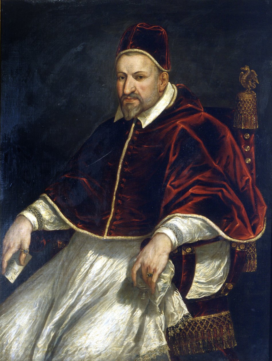 Paweł V (1605-1621). Anonimowe malowanie. Rzym, Muzeum Rzymu. autorstwa Anonymous Anonymous