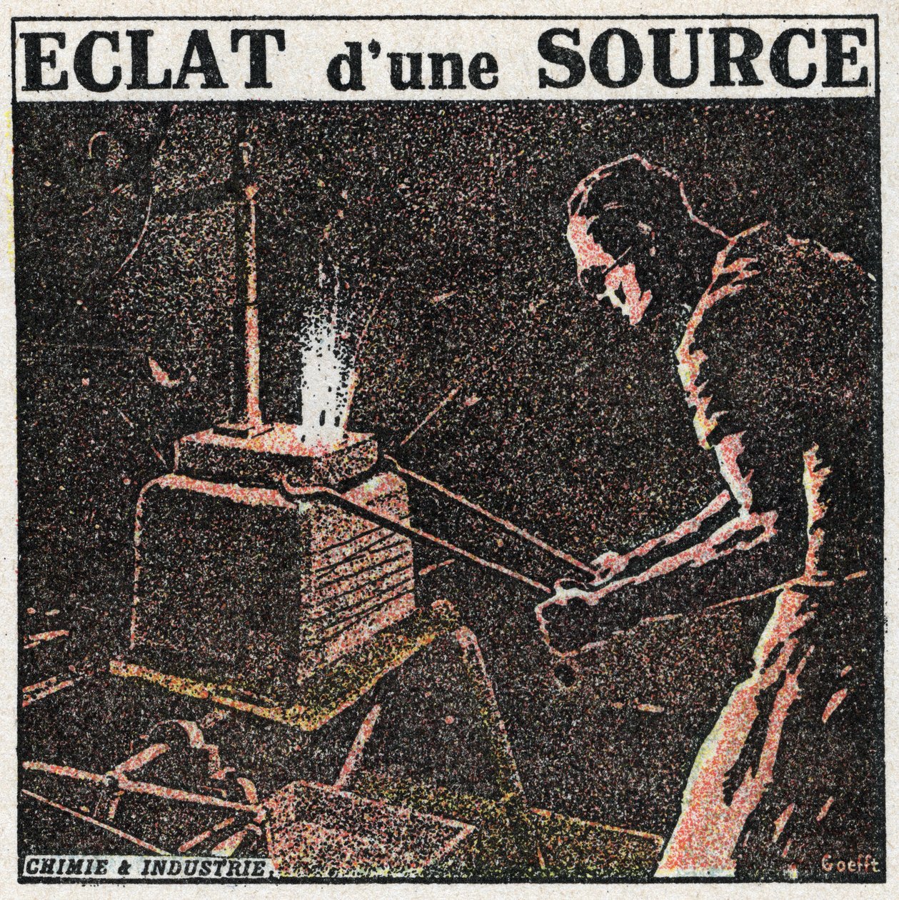 Fotometria: eklat źródła. Anonimowa ilustracja z 1925 r. Ze zbiorów prywatnych. autorstwa Anonymous Anonymous