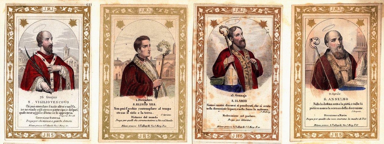 Pierent wizerunek: „”Biskup Saint Vigil of Trydent (Vigilio di Trento), Biskup Saint Eloi Noyon (Sant