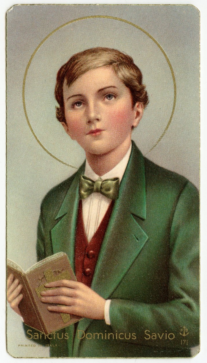 Pobożny obraz: Dominic Savio włoski młodzieniec i uczeń św. Jana Bosko (chromolitografia) autorstwa Anonymous Anonymous