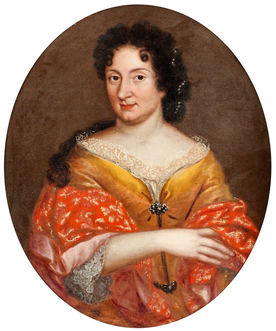 ""Portret Anny Mons, kochanki cara Piotra I""" (Portret Anny Mons (1672-1714)) Anonimowy obraz ok. 1700 Olej na płótnie Wym. 72x60 cm Kolekcja prywatna autorstwa Anonymous Anonymous
