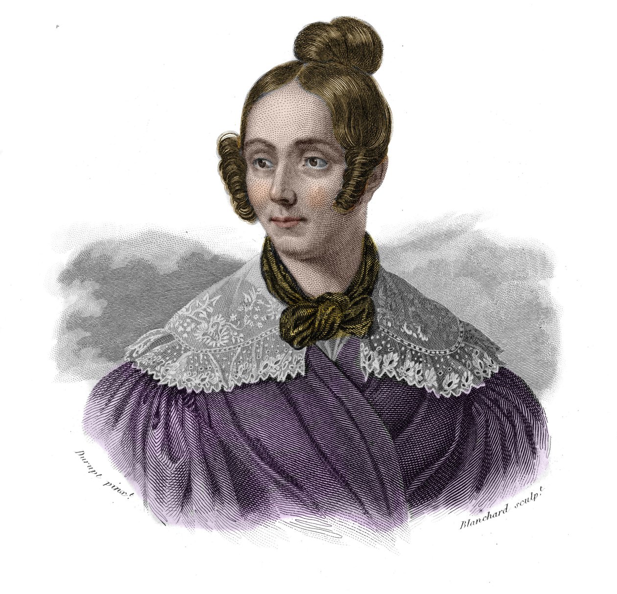 Portret Mademoiselle Didion (Barbe Francoise Madeleine Didion) (Barbe-Francoise-Madeleine) (1798-1836) w „” Portrety i historia użytecznych mężczyzn: mężczyzn i kobiet wszystkich krajów i wszystkich warunków, którzy nabyli prawa do uznania h autorstwa Anonymous Anonymous