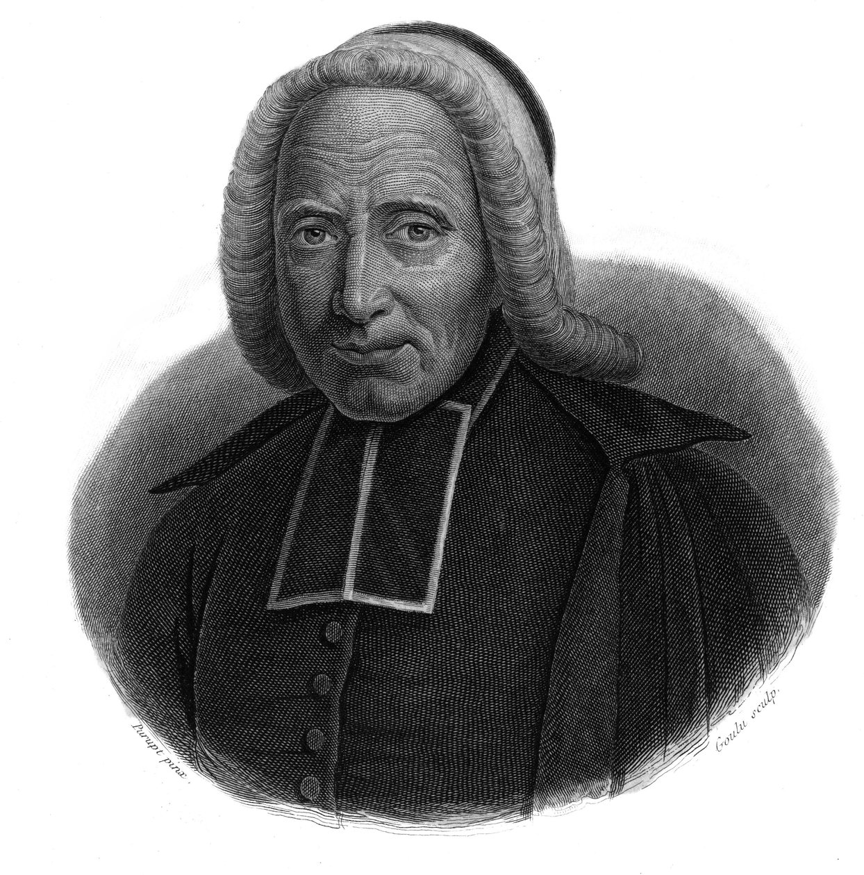 Portrait of Abbe Jean Godinot (1661-1749) w „Portrety i historia pożytecznych mężczyzn: mężczyzn i kobiet wszystkich krajów i wszelkich warunków, którzy nabyli prawa do uznania mężczyzn” opublikowanym i propagowanym przez Societe Montyon i Franklin w autorstwa Anonymous Anonymous