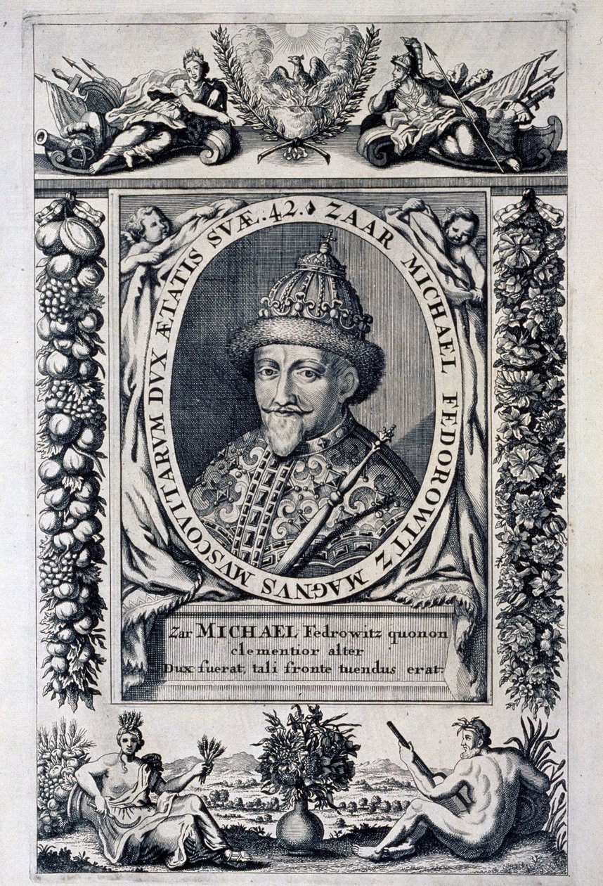Portret cara Rosji Michała I Fiodorowicza (Michel Fiodorowicz Romanow autorstwa Anonymous Anonymous