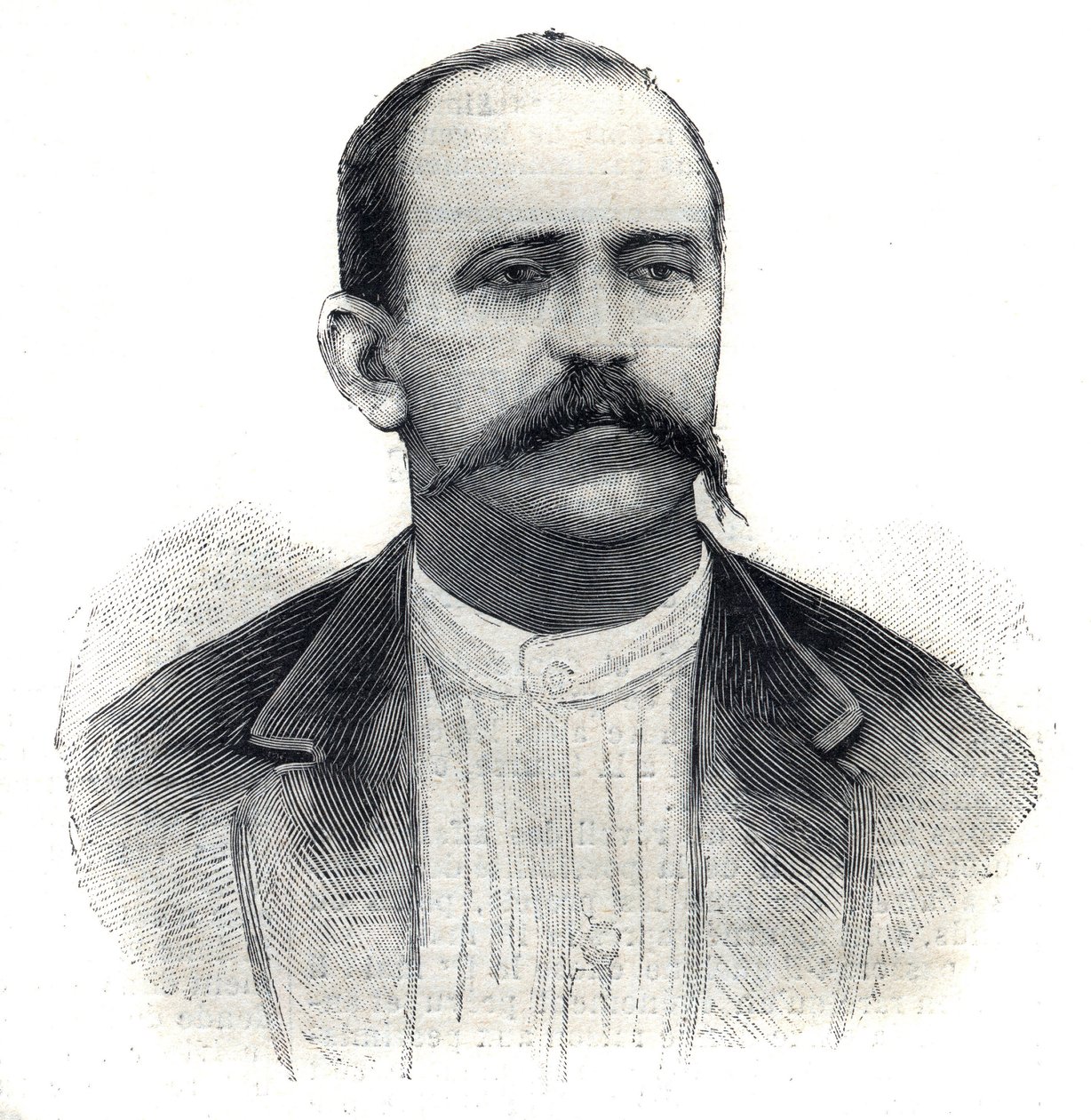 Portret Alberta Nebouta, francuskiego odkrywcy w Afryce. Grawer w „”Le Peute Parisien”” autorstwa Anonymous Anonymous
