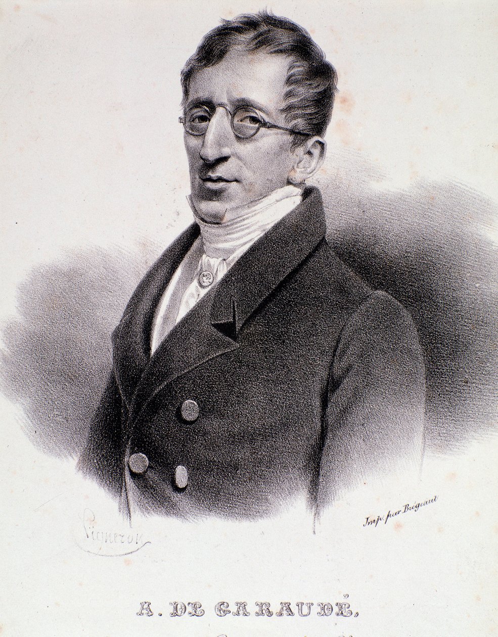 Portret Alexisa de Garaude (1779-1852) francuskiego kompozytora. 19 wiek. autorstwa Anonymous Anonymous