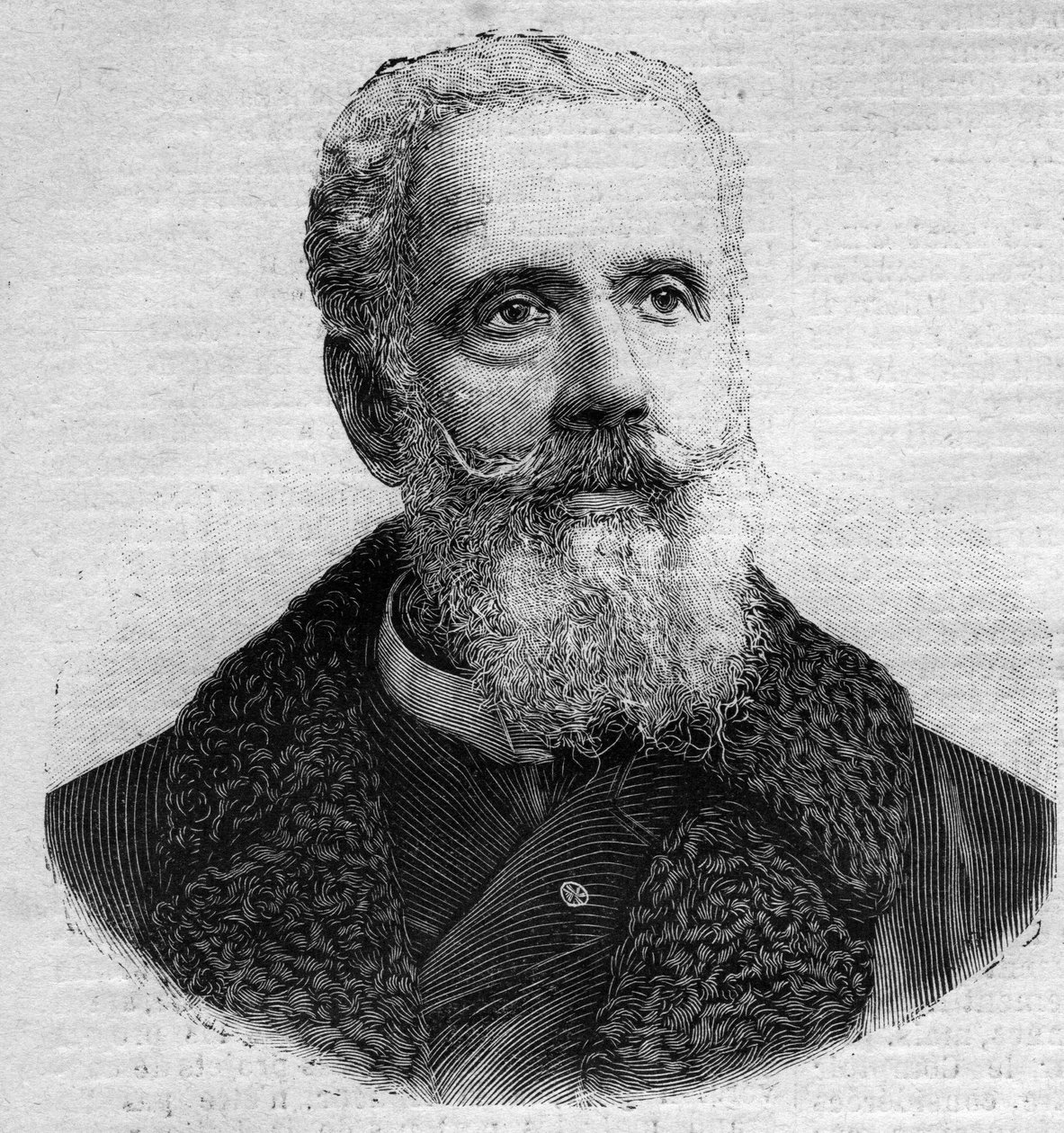 Portret Anatole de La Forge (1821-1892), francuskiego polityka. Grawer w „”Le Peute Parisien”” autorstwa Anonymous Anonymous