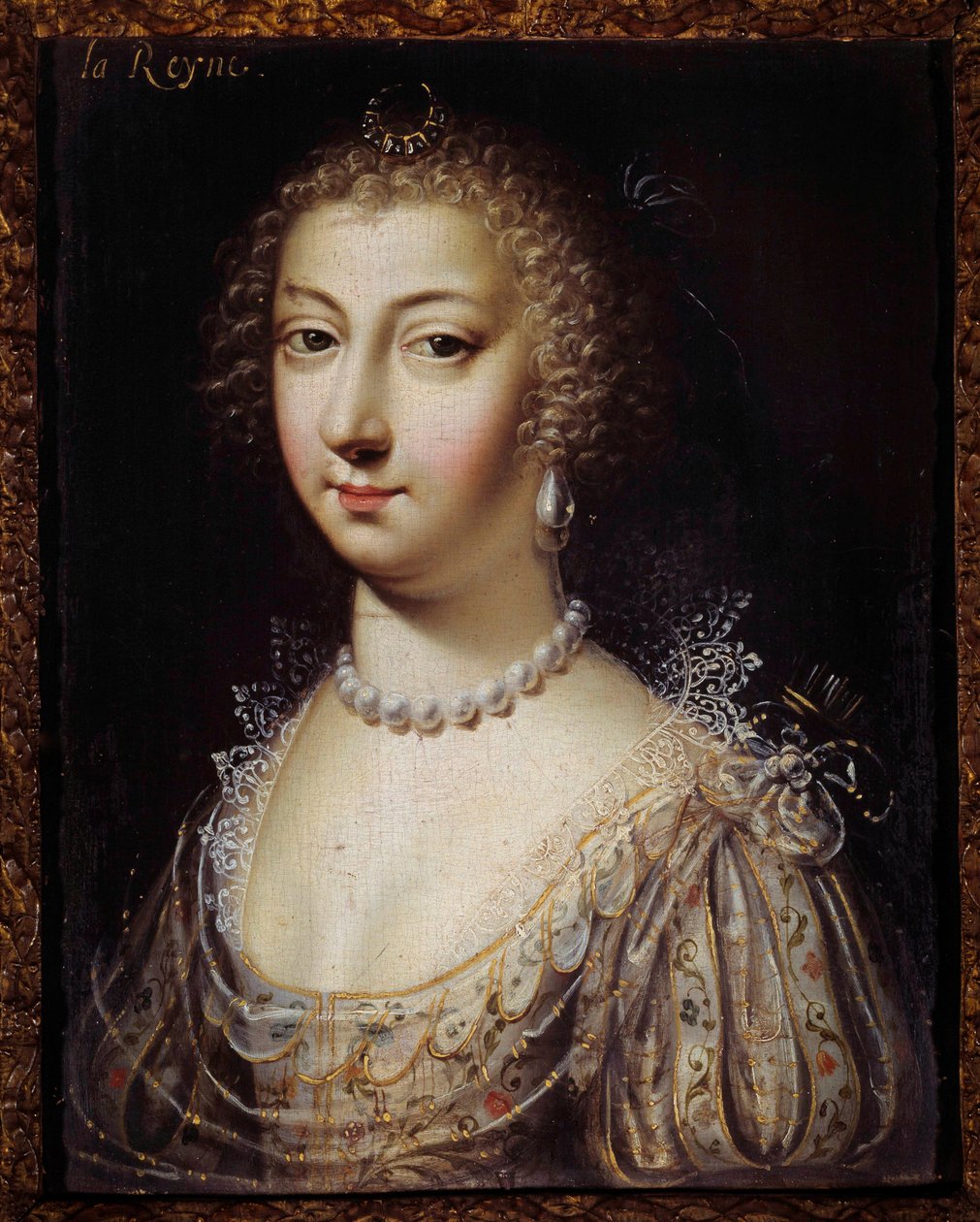 Portret Anny Austria (1601-1666), królowej Francji Malarstwo anonimowe. Prywatna kolekcja z XVII wieku autorstwa Anonymous Anonymous