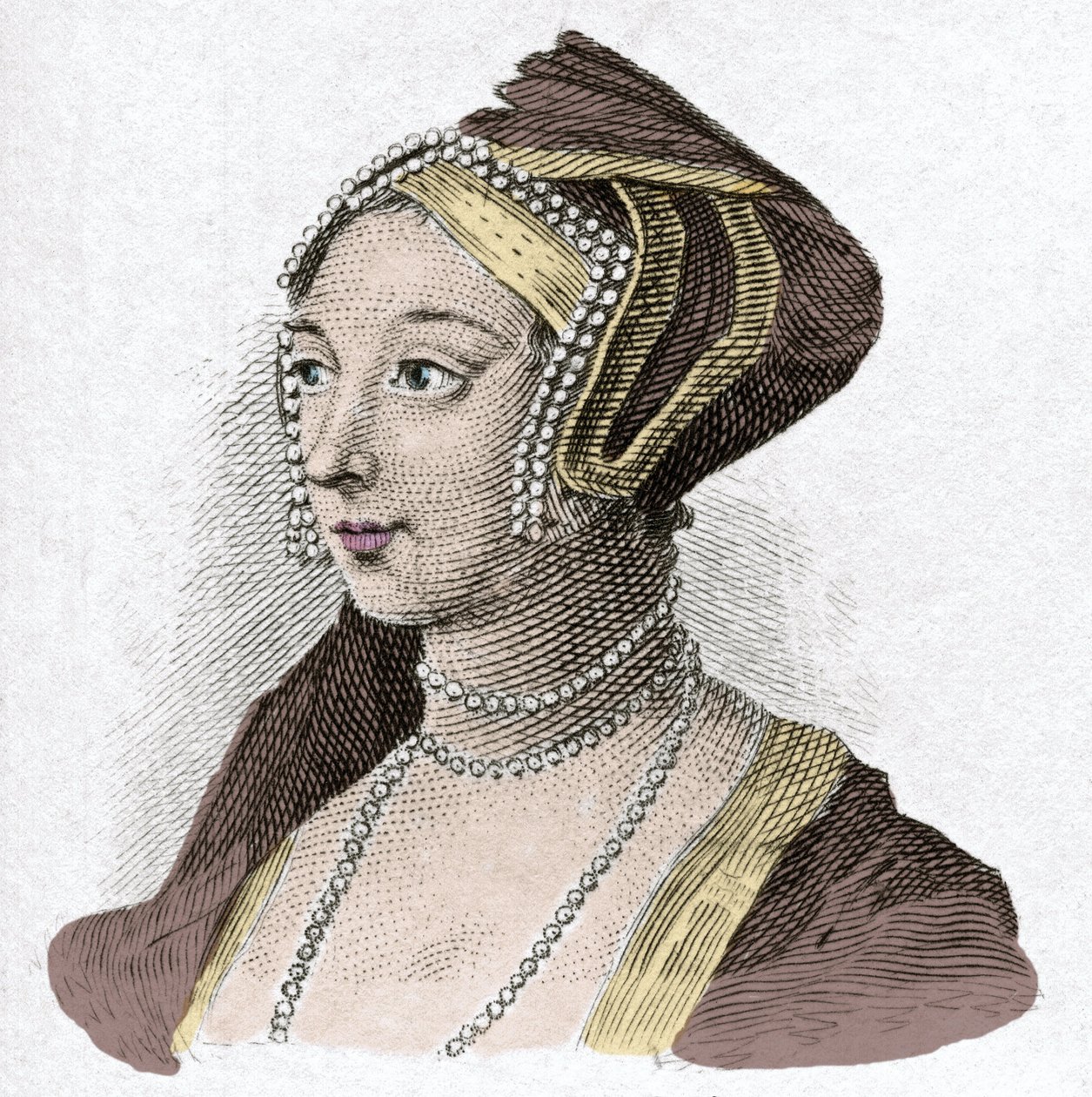 Portret Anny de Boleyn (Anna lub Ann Bolin i Anne Bullen autorstwa Anonymous Anonymous
