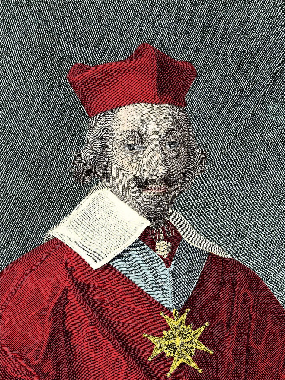 Portret Armanda Jeana Du Plessisa, kardynała De Richelieu (1585-1642) Talerz i polityk francuski autorstwa Anonymous Anonymous