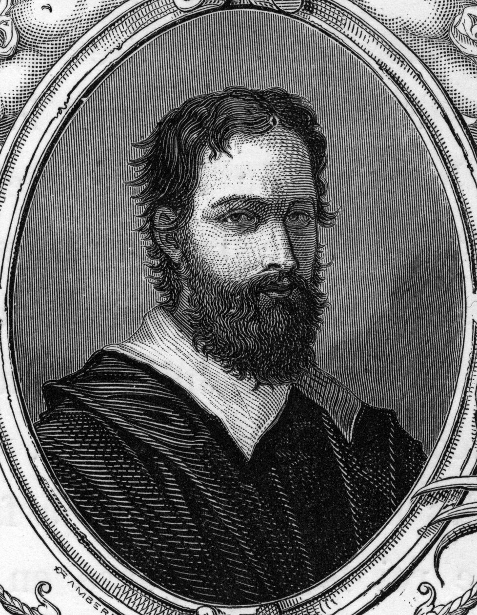 Portret Bartolomeo Ramenghi Bagnacavallo (ok. 1484-1542), włoskiego malarza. rycina z 1859 r. w „”Galeriach Europa – Włochy” autorstwa Armengaud. Prywatna kolekcja. autorstwa Anonymous Anonymous