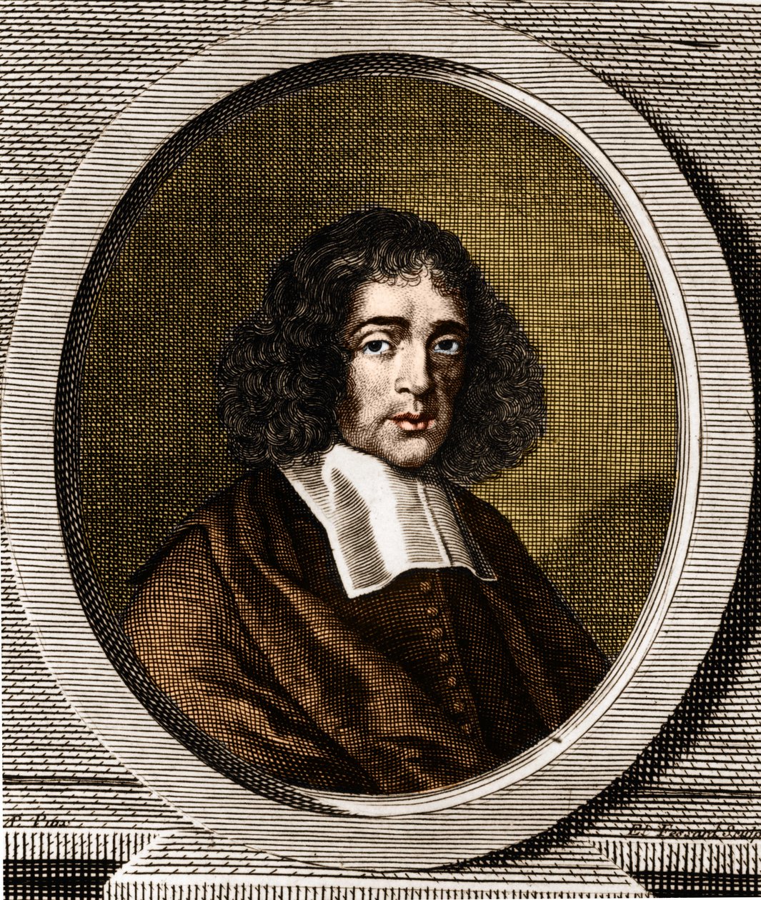 Portret Barucha Spinozy (1632-1677), holenderskiego filozofa, znanego również jako Bento de Espinosa lub Benedictus de Spinoza lub Benoit de Spinoza. autorstwa Anonymous Anonymous
