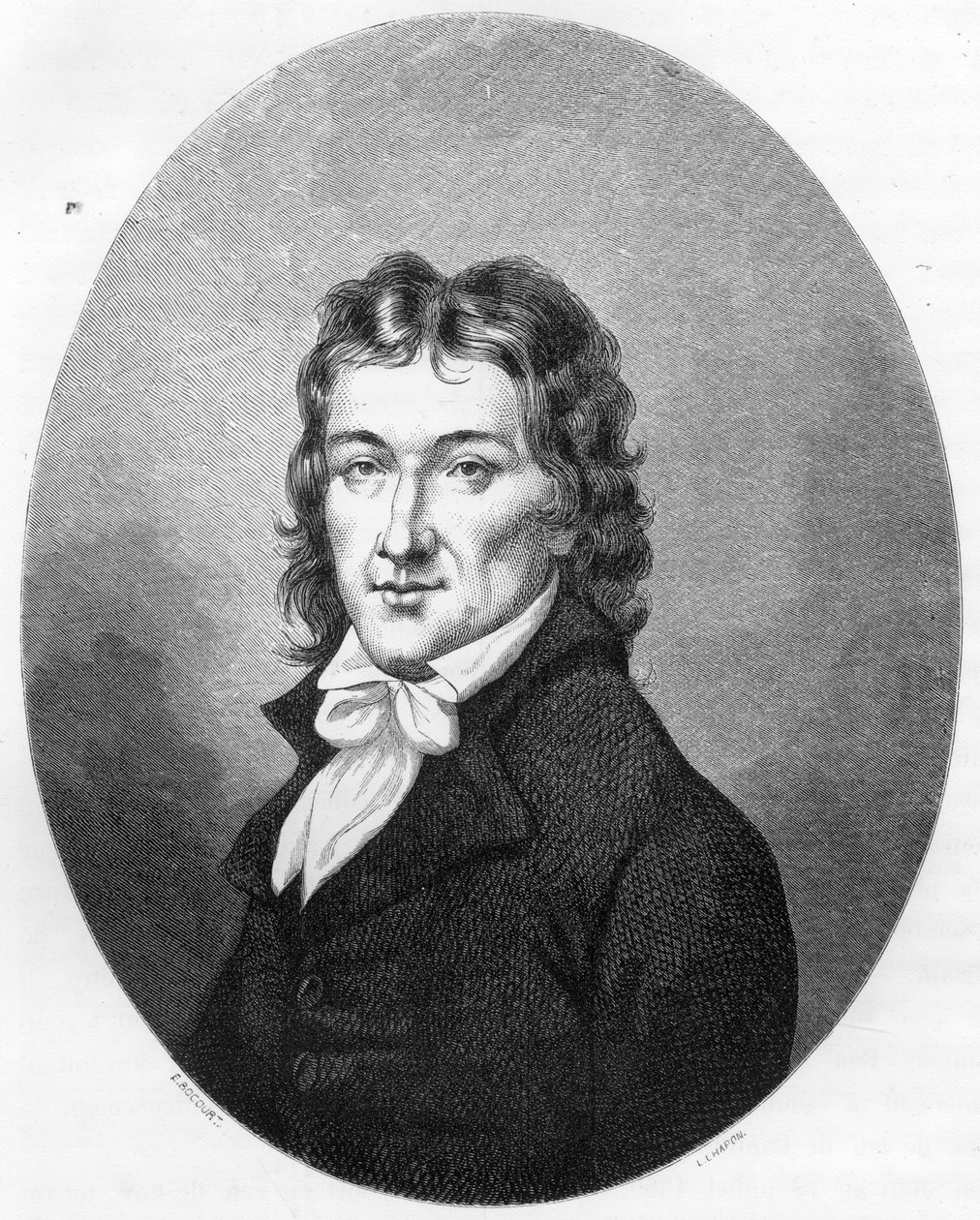 Portret Camille Desmoulins (1760-1794) publicysty i polityka - Grawer z 1863 w „Le Livre Rouge - Histoire De L