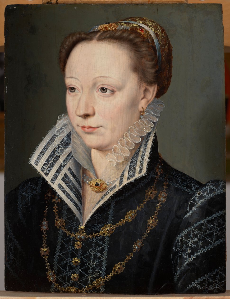 Portret Claude Catherine de Clermont-Tonnerre, księżnej Retz (1543–1603), ok. 1571 (olej na desce) autorstwa Anonymous Anonymous